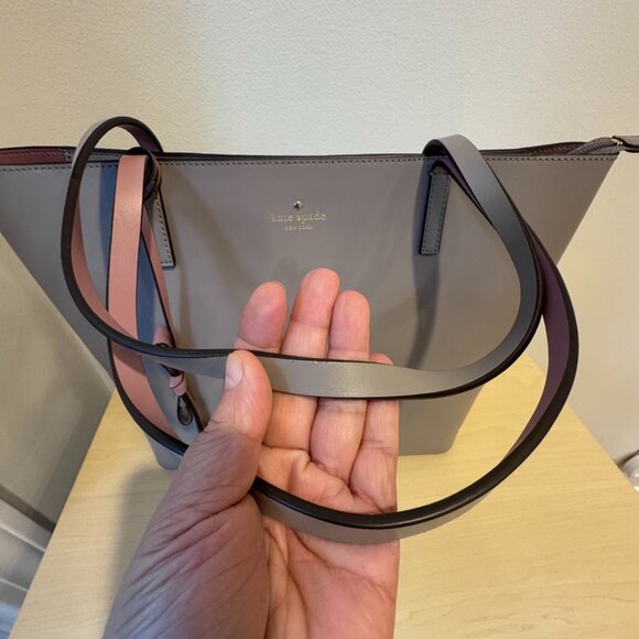 🌹 Kate Spade Lawton Way Rose Tote Bag | Smooth Leather | Great Condition - Picture 9 of 14